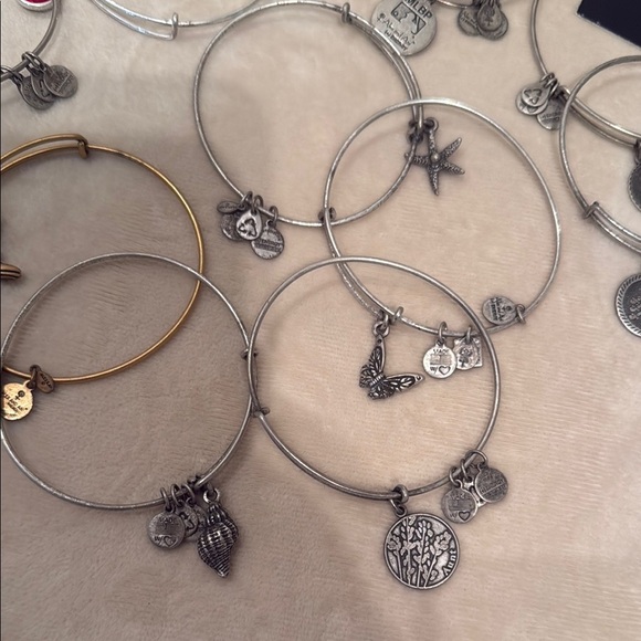 Alex and Ani Silver and Gold Charm Bracelets - Picture 7 of 8